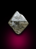 Diamond (1.14 carat octahedral crystal) from Finsch Mine, Free State (formerly Orange Free State), South Africa