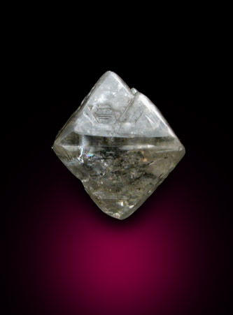 Diamond (1.14 carat octahedral crystal) from Finsch Mine, Free State (formerly Orange Free State), South Africa