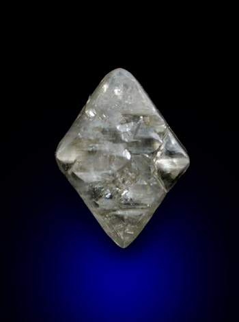 Diamond (1.14 carat octahedral crystal) from Finsch Mine, Free State (formerly Orange Free State), South Africa