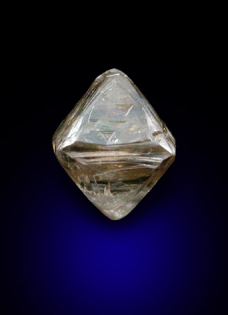 Diamond (0.85 carat octahedral crystal) from Premier Mine, Guateng Province (formerly Transvaal), South Africa
