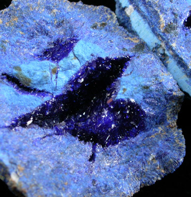 Azurite nodule from Blue Ball Mine, 4.8 km south of Miami, Gila County, Arizona