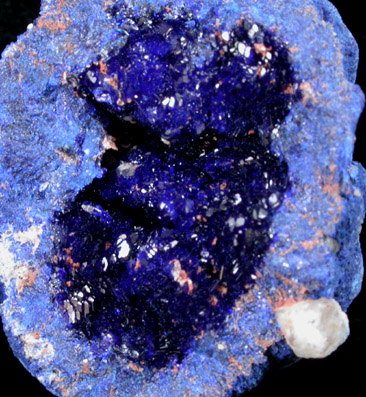 Azurite nodule from Blue Ball Mine, 4.8 km south of Miami, Gila County, Arizona