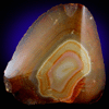 Quartz var. Banded Agate from Rio Grande do Sul, Brazil