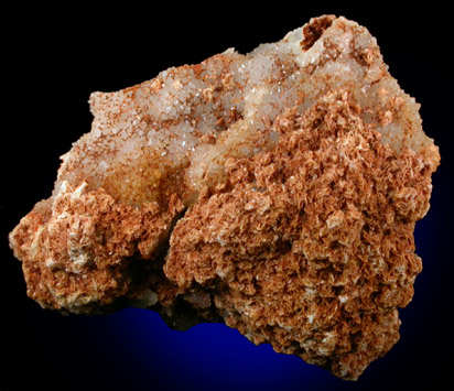 Barite on Quartz from Cadet, Washington County, Missouri