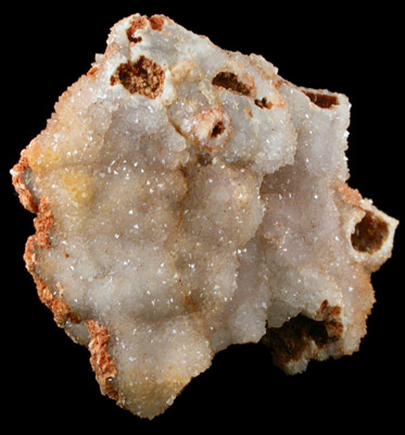 Barite on Quartz from Cadet, Washington County, Missouri