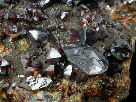 Sphalerite var. Ruby Jack from Ballard Mine, Baxter Springs, Cherokee County, Kansas