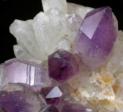 Quartz var. Amethyst from Saltman Prospect, Camp Encore, Sweden, Oxford County, Maine