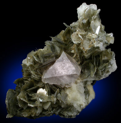 Fluorite on Muscovite from Dusso, Gilgit-Baltistan, Pakistan