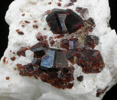 Spessartine Garnet in Albite from Shigar Valley, Skardu District, Baltistan, Gilgit-Baltistan, Pakistan