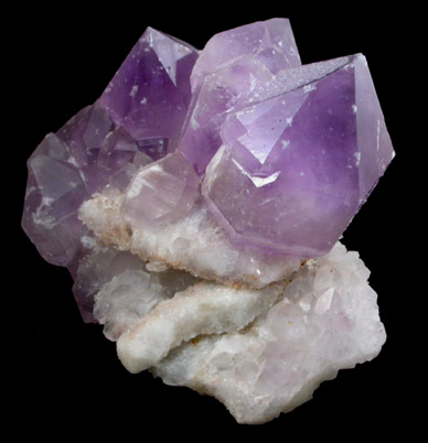 Quartz var. Amethyst from Saltman Prospect, Camp Encore, Sweden, Oxford County, Maine