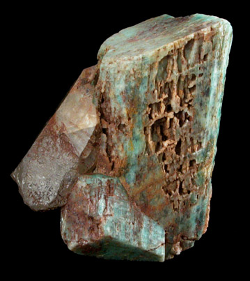 Microcline var. Amazonite from Pike's Peak Batholith, El Paso County, Colorado