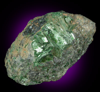 Muscovite var. Fuchsite from Minas Gerais, Brazil