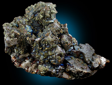 Chalcopyrite on Sphalerite from Ballard Mine, Baxter Springs, Cherokee County, Kansas