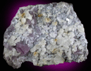 Fluorite with Calcite, Quartz from Stotsfieldburn Mine, Weardale, County Durham, England