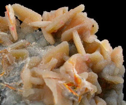 Wulfenite, Hemimorphite, Quartz from Finch Mine, north of Hayden, Banner District, Gila County, Arizona