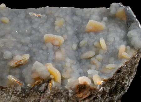 Wulfenite, Hemimorphite, Quartz from Finch Mine, north of Hayden, Banner District, Gila County, Arizona