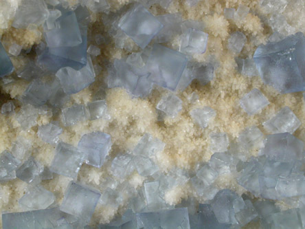 Fluorite on Quartz from Hansonburg District, 8.5 km south of Bingham, Socorro County, New Mexico