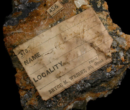 Calcite on Siderite and Galena from Weardale, County Durham, England