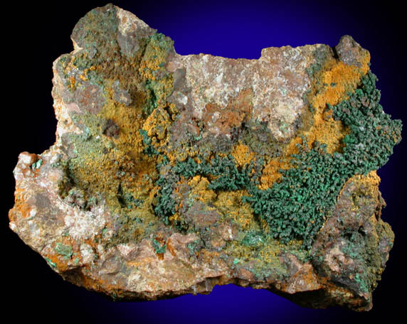 Malachite from Omega Mine, Helvetia District, Pima County, Arizona