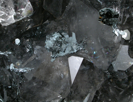 Hematite and Smoky Quartz from Max Tessmer Farm, Chub Lake, near Hailesboro, Gouverneur, St. Lawrence County, New York