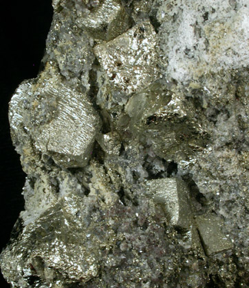 Pyrite, Quartz, Hematite from ZCA Mine, Balmat, St. Lawrence County, New York