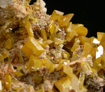 Wulfenite from Touissit Mine, 21 km SSE of Oujda, Jerada Province, Oriental, Morocco