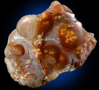 Quartz var. Fire Agate from Graham County, Arizona