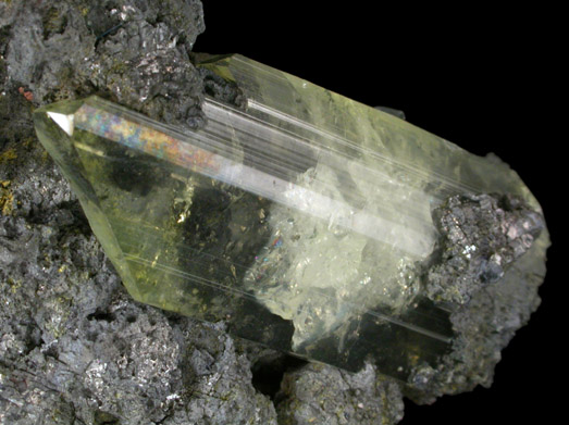 Anglesite in Galena from Touissit Mine, 21 km SSE of Oujda, Jerada Province, Oriental, Morocco