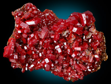 Vanadinite from Mibladen, Haute Moulouya Basin, Zeida-Aouli-Mibladen belt, Midelt Province, Morocco