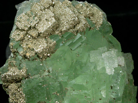 Fluorite with Pyrite from El Hamman, Morocco