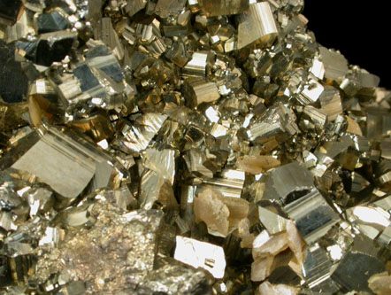 Pyrite and Siderite on Galena from Gilman District, Eagle County, Colorado