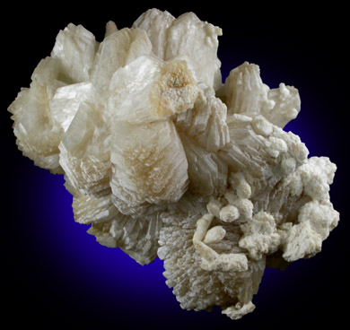 Stilbite with Aragonite from Upper New Street Quarry, Paterson, Passaic County, New Jersey