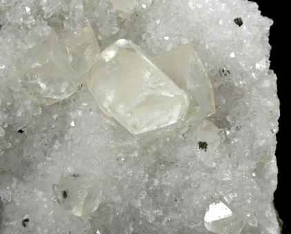 Hematite on Quartz and Calcite from Prospect Park Quarry, Prospect Park, Passaic County, New Jersey