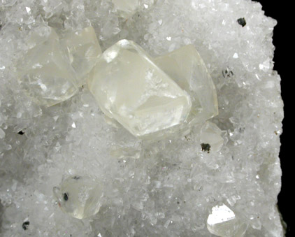 Hematite on Quartz and Calcite from Prospect Park Quarry, Prospect Park, Passaic County, New Jersey