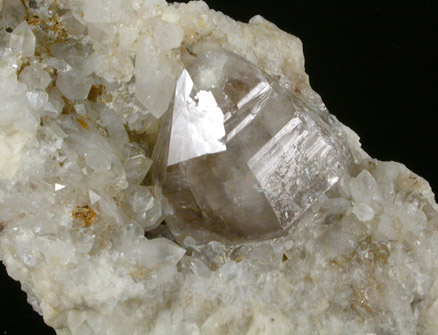 Quartz var. Smoky from Eastman Prospect, Deer Hill, Stow, Oxford County, Maine