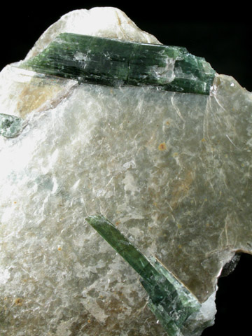 Elbaite Tourmaline with Muscovite, Albite from Strickland Quarry, Collins Hill, Portland, Middlesex County, Connecticut