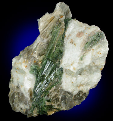 Elbaite Tourmaline with Muscovite, Albite from Strickland Quarry, Collins Hill, Portland, Middlesex County, Connecticut