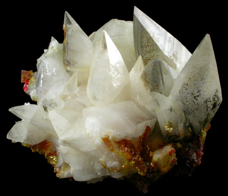 Calcite on Orpiment and Realgar from Shimen Mine, Hunan Province, China