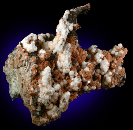 Analcime, Copper, Microcline, Calcite from Keweenaw Peninsula Copper District, Houghton County, Michigan