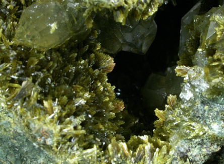 Epidote with Quartz from near Hondon de los Frailes, Alicante Province, Spain