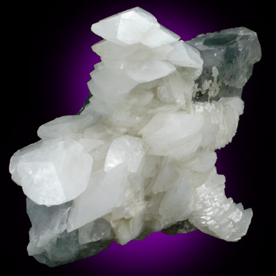 Calcite on Fluorite from Alston Moor, Cumbria, England
