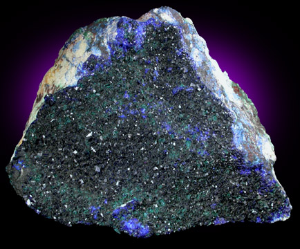 Azurite with Atacamite from near Cobar, New South Wales, Australia