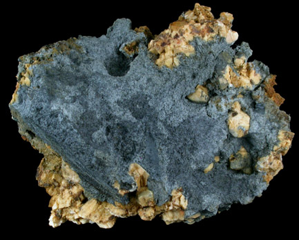 Riebeckite var. Crocidolite with Microcline from Hurricane Mountain, east of Intervale, Carroll County, New Hampshire