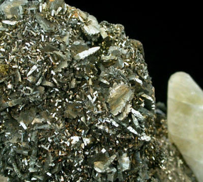 Marcasite with Calcite from Sweetwater Mine, Viburnum Trend, Reynolds County, Missouri