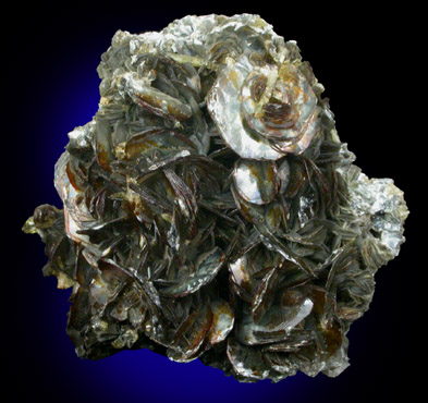 Clinochlore with Vesuvianite from Jeffrey Mine, Asbestos, Qubec, Canada