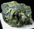 Epidote with Calcite from Marmoraton Iron Mine, Marmora, Ontario, Canada