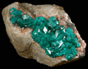 Dioptase from Altyn-Tyube, 66 km east of Karagandy, Karaganda Oblast', Kazakhstan (Type Locality for Dioptase)