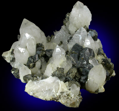 Tetrahedrite on Quartz from Casapalca District, Huarochiri Province, Lima Department, Peru