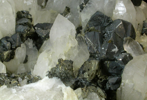 Tetrahedrite on Quartz from Casapalca District, Huarochiri Province, Lima Department, Peru