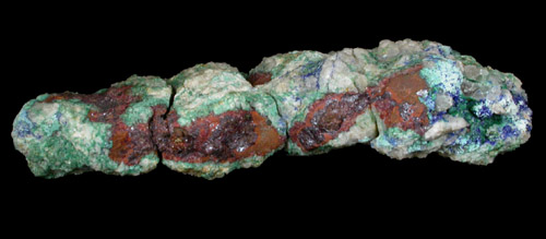 Copper with Cuprite, Azurite and Malachite from Zacatecas, Mexico